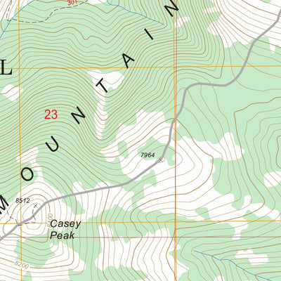 US Forest Service - Topo Casey Peak, MT FSTopo Legacy digital map