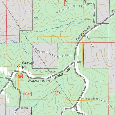 US Forest Service - Topo Caseyville, MS FSTopo Legacy digital map