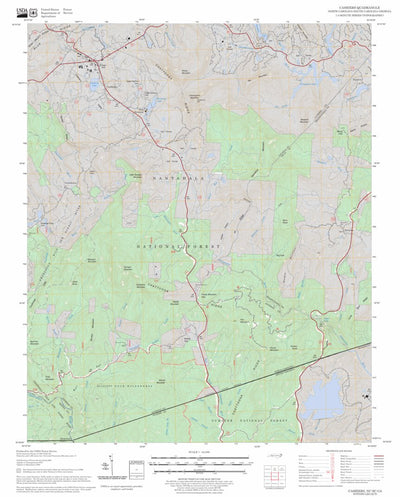 US Forest Service - Topo Cashiers, NC - SC - GA FSTopo Legacy digital map