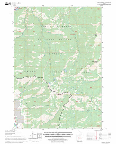 US Forest Service - Topo Casino Lakes, ID FSTopo Legacy digital map