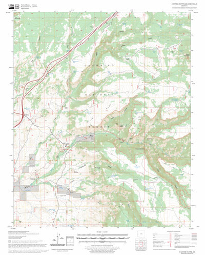 US Forest Service - Topo Casner Butte, AZ FSTopo Legacy digital map