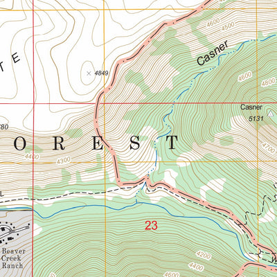US Forest Service - Topo Casner Butte, AZ FSTopo Legacy digital map