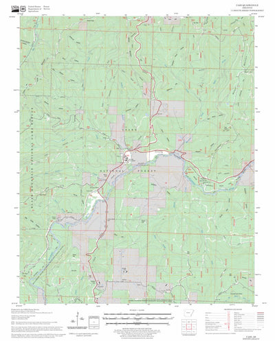 US Forest Service - Topo Cass, AR FSTopo Legacy digital map