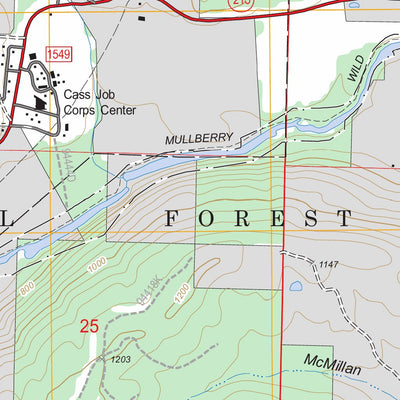 US Forest Service - Topo Cass, AR FSTopo Legacy digital map