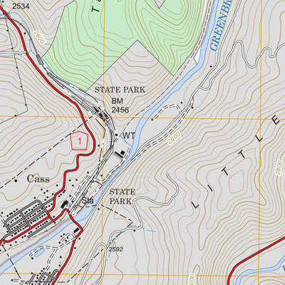 US Forest Service - Topo Cass, WV FSTopo Legacy digital map