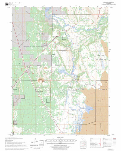 US Forest Service - Topo Cassel, CA FSTopo Legacy digital map