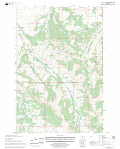 US Forest Service - Topo Castle Butte, MT FSTopo Legacy digital map