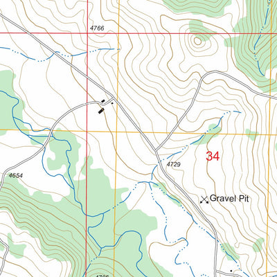 US Forest Service - Topo Castle Butte, MT FSTopo Legacy digital map