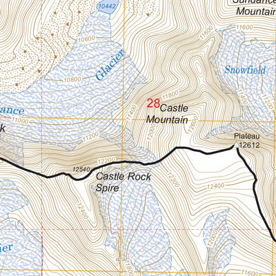 US Forest Service - Topo Castle Mountain, MT - WY FSTopo Legacy digital map