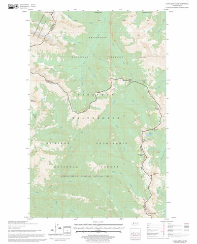 US Forest Service - Topo Castle Peak, WA FSTopo Legacy digital map