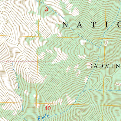 US Forest Service - Topo Castle Peak, WA FSTopo Legacy digital map