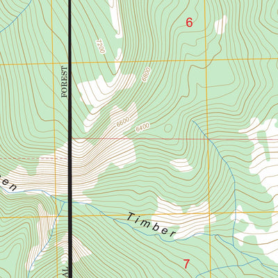 US Forest Service - Topo Castle Reef, MT FSTopo Legacy digital map