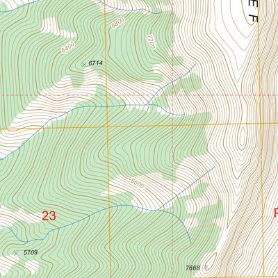 US Forest Service - Topo Castle Reef, MT FSTopo Legacy digital map