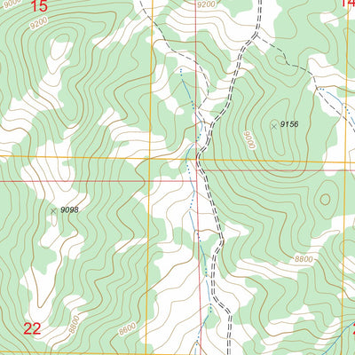 US Forest Service - Topo Castle Rock, WY FSTopo Legacy digital map