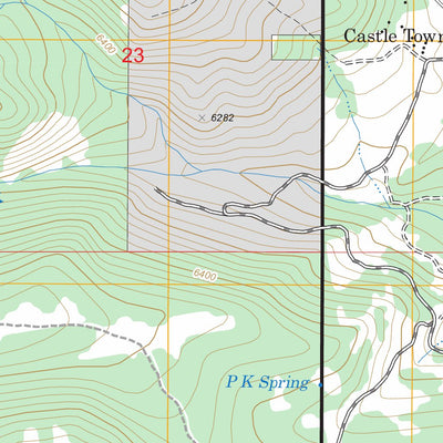 US Forest Service - Topo Castle Town, MT FSTopo Legacy digital map