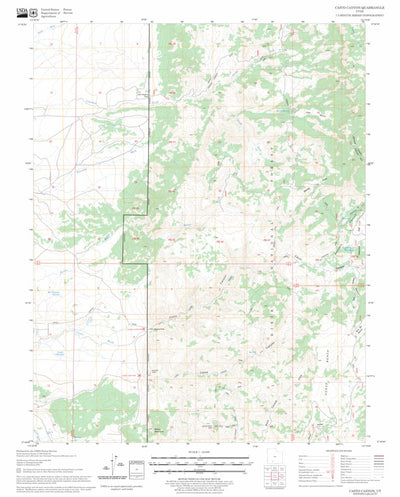 US Forest Service - Topo Casto Canyon, UT FSTopo Legacy digital map
