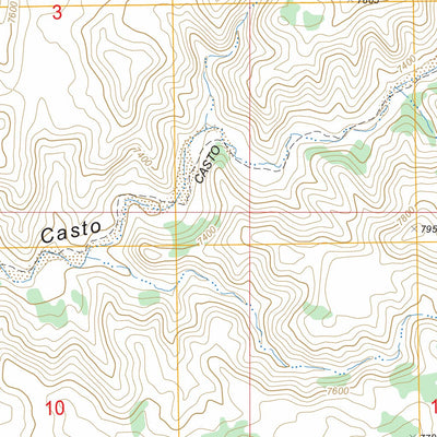 US Forest Service - Topo Casto Canyon, UT FSTopo Legacy digital map