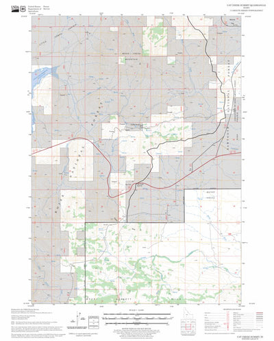 US Forest Service - Topo Cat Creek Summit, ID FSTopo Legacy digital map