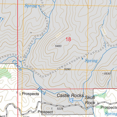 US Forest Service - Topo Cat Creek Summit, ID FSTopo Legacy digital map