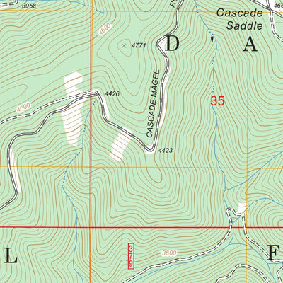 US Forest Service - Topo Cataract Peak, ID FSTopo Legacy digital map
