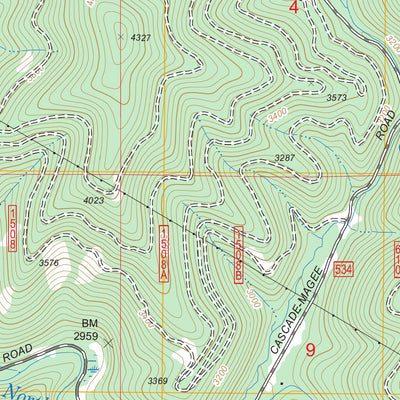 US Forest Service - Topo Cataract Peak, ID FSTopo Legacy digital map