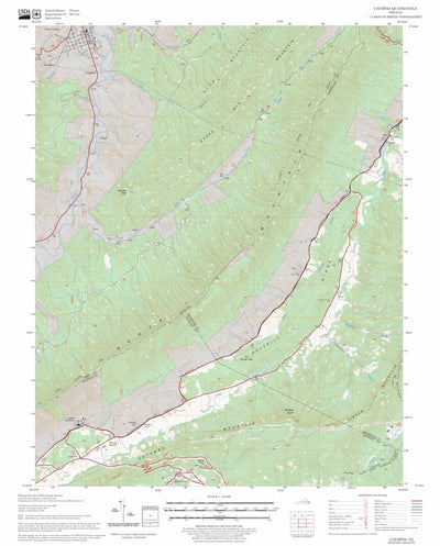 US Forest Service - Topo Catawba, VA FSTopo Legacy digital map