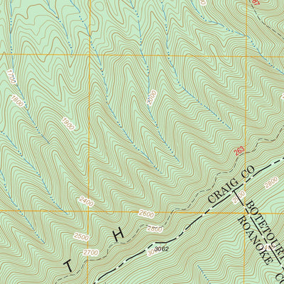 US Forest Service - Topo Catawba, VA FSTopo Legacy digital map