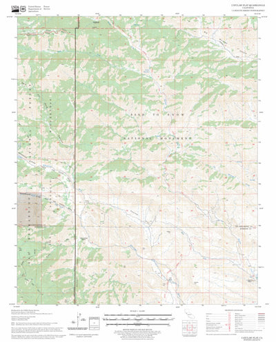 US Forest Service - Topo Catclaw Flat, CA FSTopo Legacy digital map