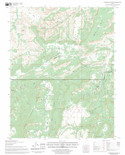 US Forest Service - Topo Cathedral Butte, UT FSTopo Legacy digital map