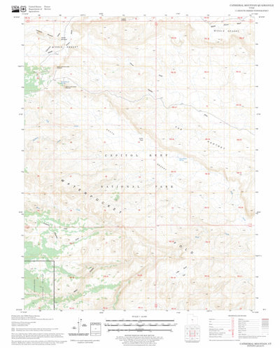 US Forest Service - Topo Cathedral Mountain, UT FSTopo Legacy digital map