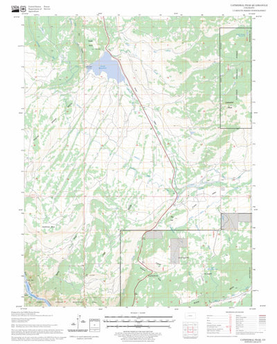 US Forest Service - Topo Cathedral Peak, CO FSTopo Legacy digital map