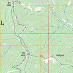 US Forest Service - Topo Cathedral Peak, ID FSTopo Legacy digital map