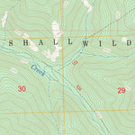 US Forest Service - Topo Cathedral Peak, MT FSTopo Legacy digital map
