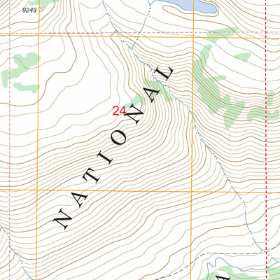 US Forest Service - Topo Cathedral Peak, WY FSTopo Legacy digital map