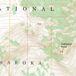 US Forest Service - Topo Cathedral Point, MT FSTopo Legacy digital map