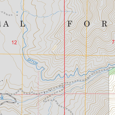 US Forest Service - Topo Cathedral Rocks, ID FSTopo Legacy digital map