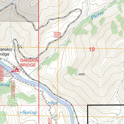 US Forest Service - Topo Cathedral Rocks, ID FSTopo Legacy digital map