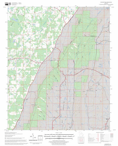 US Forest Service - Topo Catlett, GA FSTopo Legacy digital map