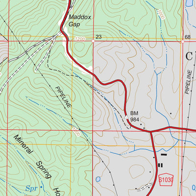 US Forest Service - Topo Catlett, GA FSTopo Legacy digital map