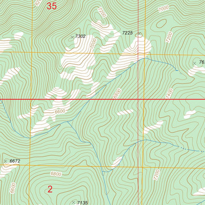 US Forest Service - Topo Caton Lake, ID FSTopo Legacy digital map