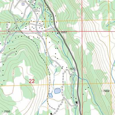 US Forest Service - Topo Cattle Creek, CO FSTopo Legacy digital map