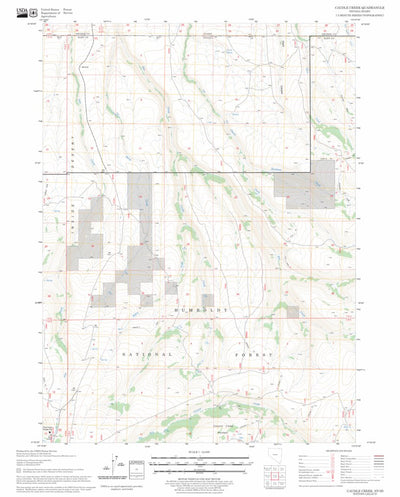 US Forest Service - Topo Caudle Creek, NV - ID FSTopo Legacy digital map
