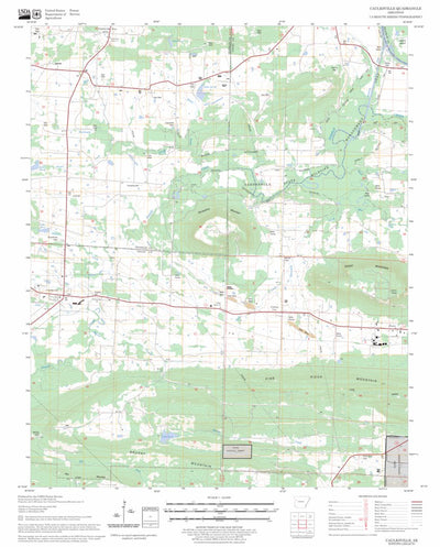 US Forest Service - Topo Caulksville, AR FSTopo Legacy digital map