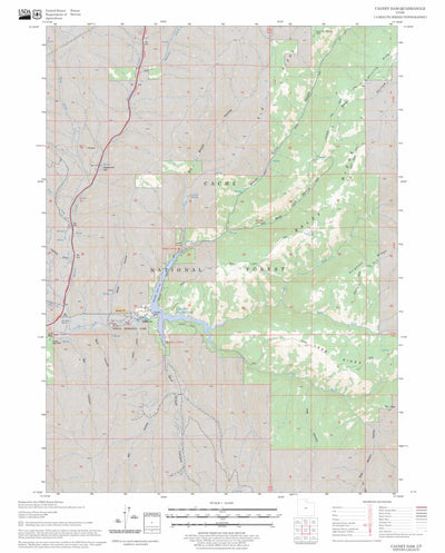 US Forest Service - Topo Causey Dam, UT FSTopo Legacy digital map