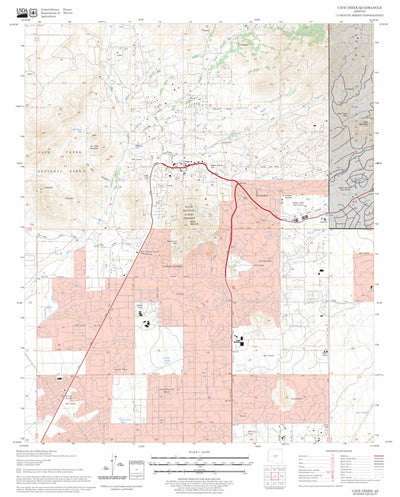 US Forest Service - Topo Cave Creek, AZ FSTopo Legacy digital map