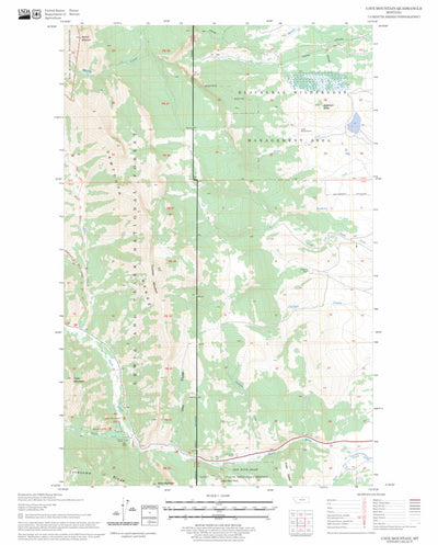 US Forest Service - Topo Cave Mountain, MT FSTopo Legacy digital map