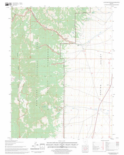 US Forest Service - Topo Cave Mountain, NV FSTopo Legacy digital map