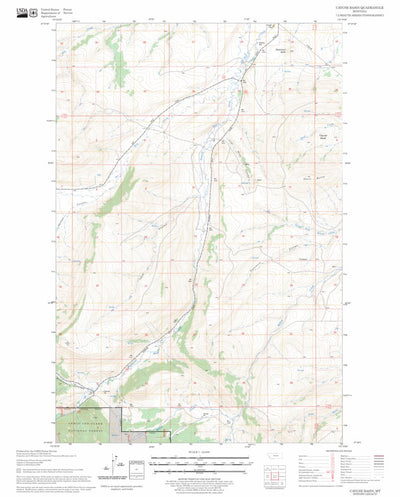 US Forest Service - Topo Cayuse Basin, MT FSTopo Legacy digital map