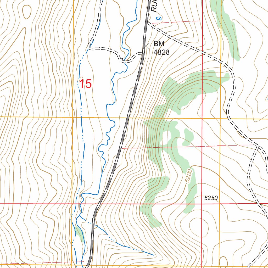 Cayuse Basin, MT FSTopo Legacy Map by US Forest Service - Topo | Avenza ...