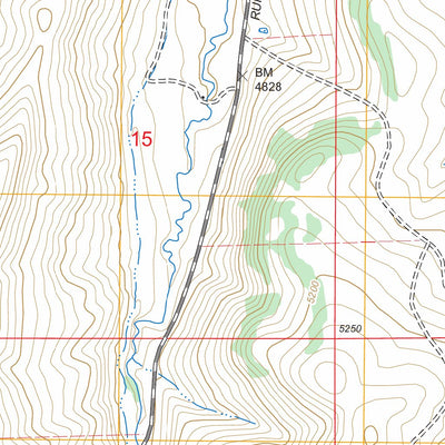 US Forest Service - Topo Cayuse Basin, MT FSTopo Legacy digital map